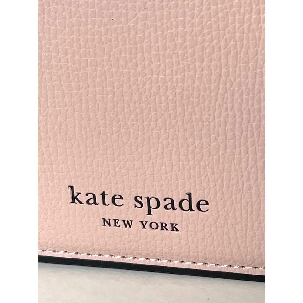 Kate Spade iPhone 15 Pro Wallet Folio Case Pale Vellum Wireless Charge